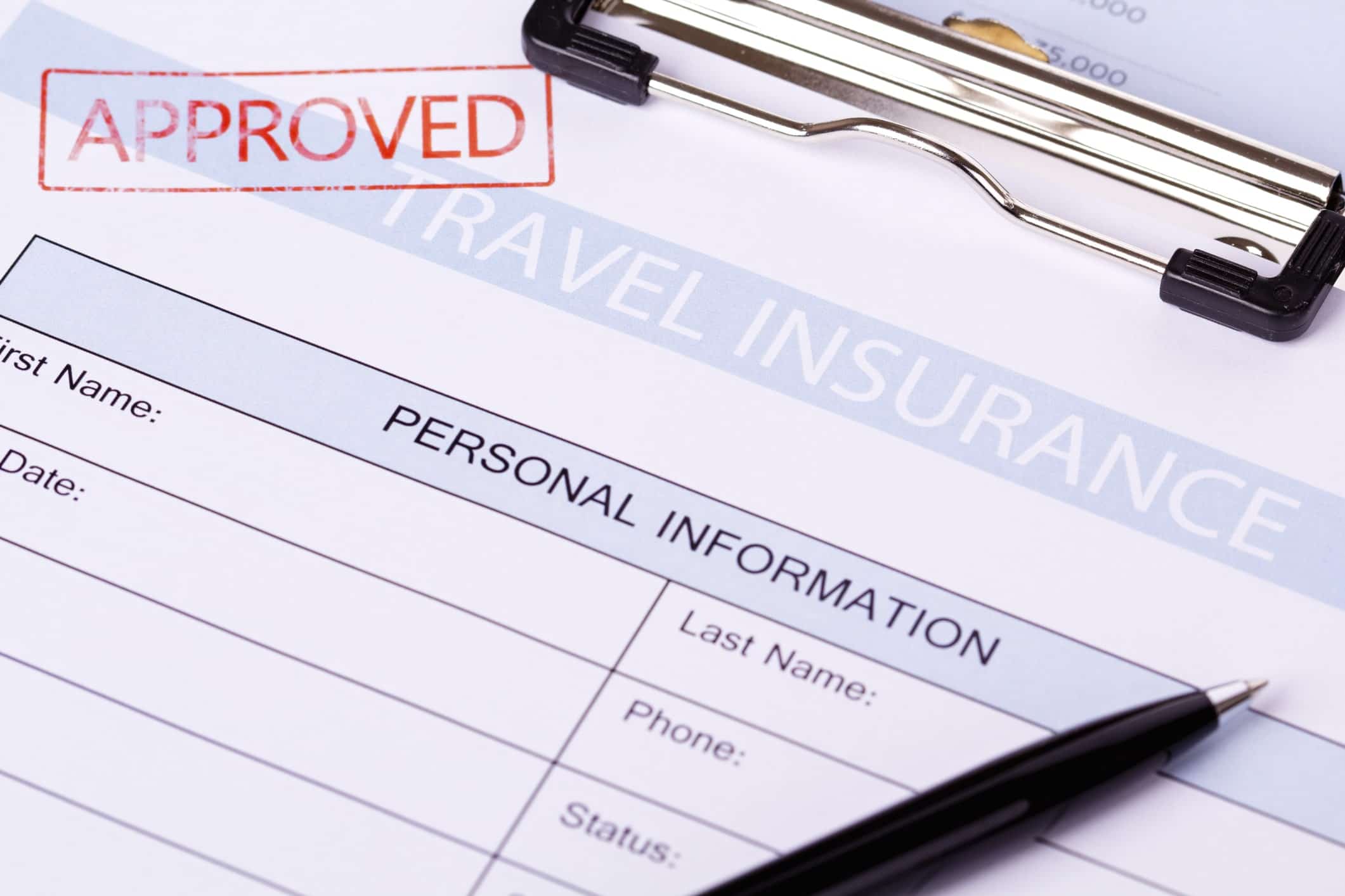 Travel insurance Form Canada