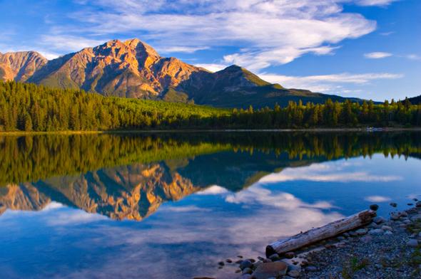 landscape in the nature of Jasper, Canada
