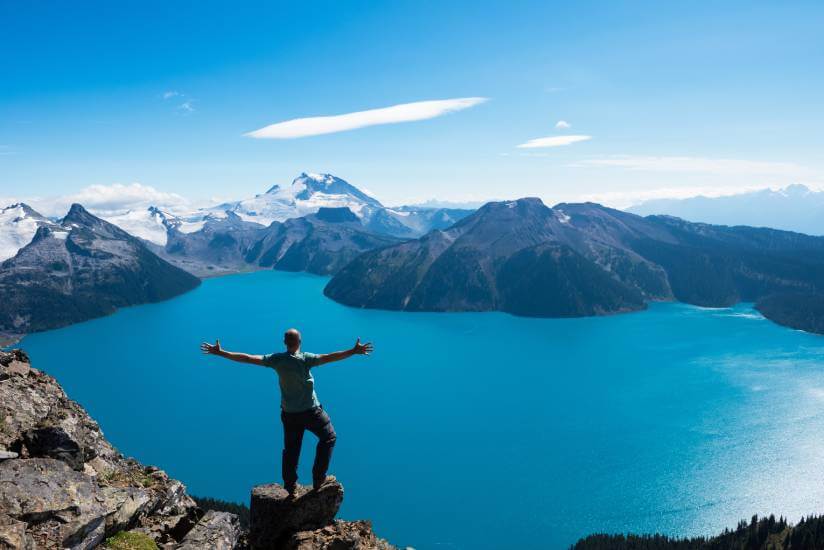 Hiker In Whistler, Canada