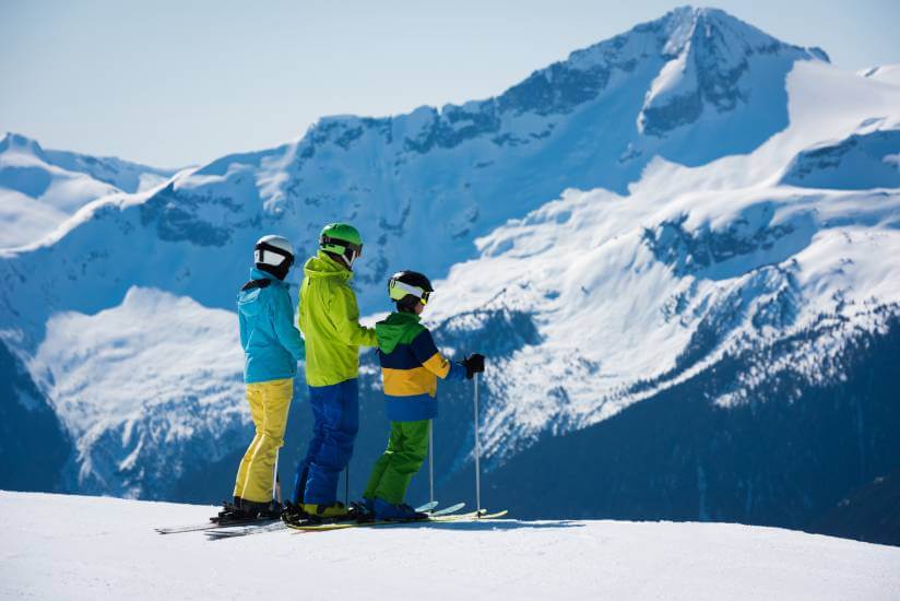 snowboarding friends