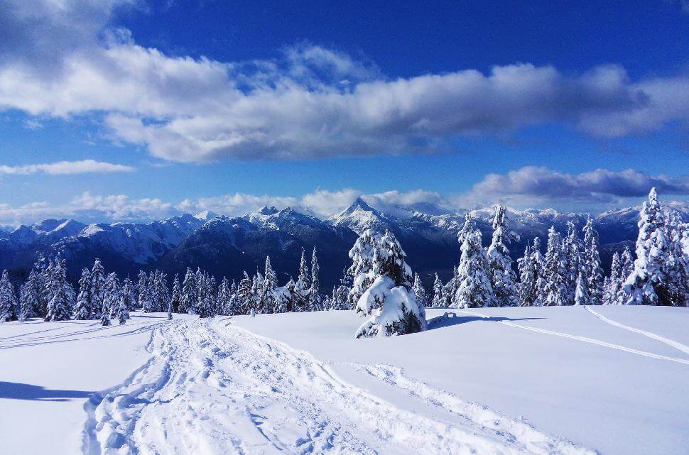 snowy winter mountain landscape