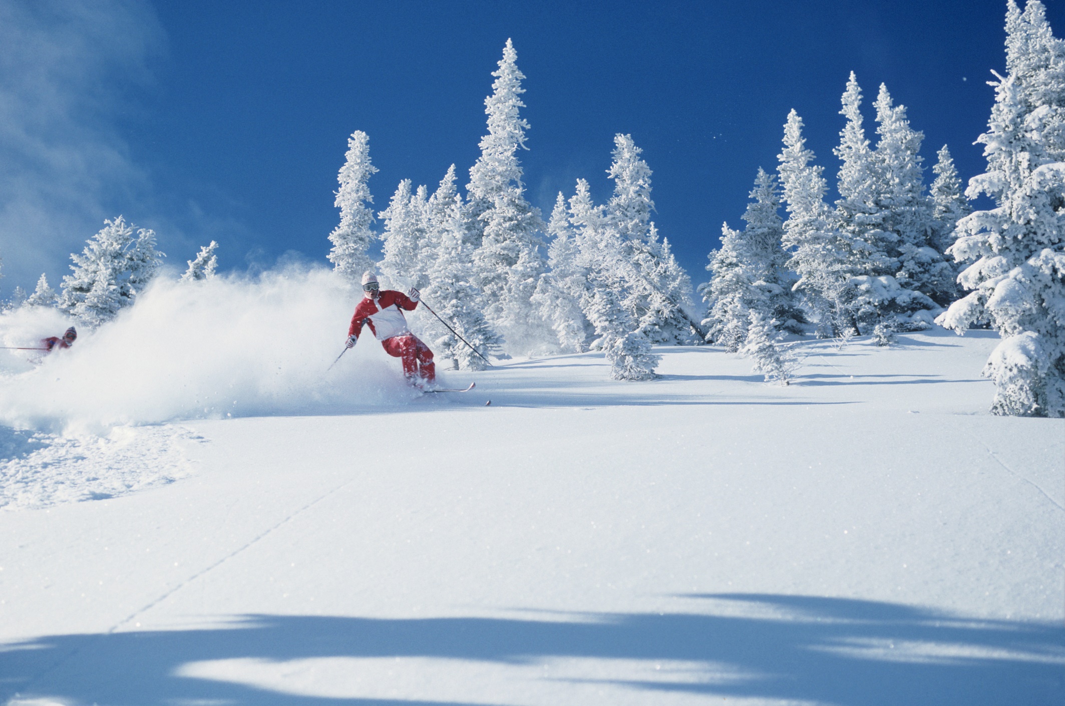 a person skiing