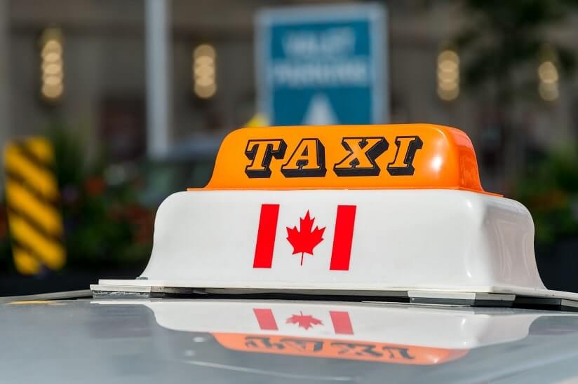 Canada taxi sign