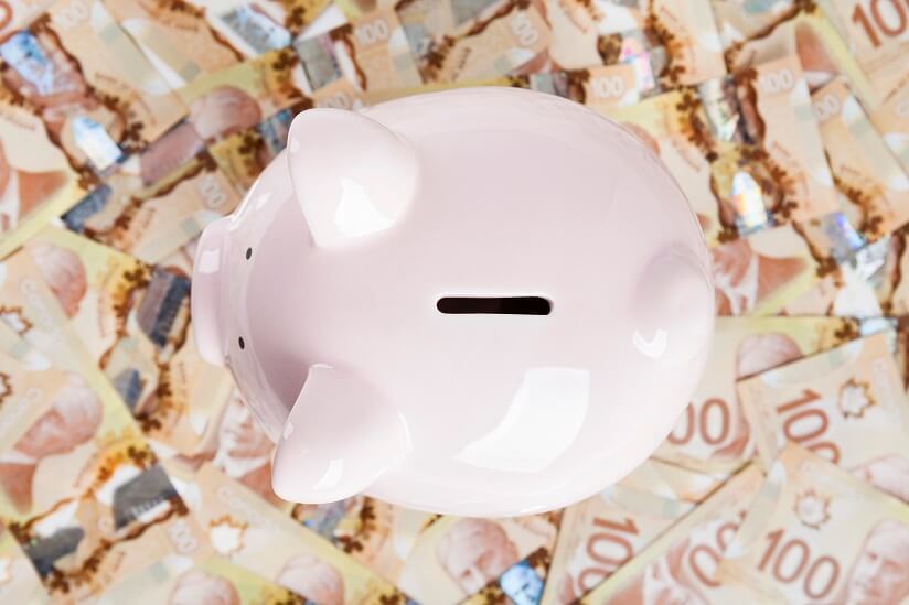 pink piggy bank