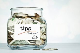 a jar full of tips