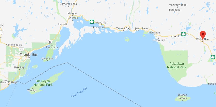 Travelling from Thunder Bay to White River