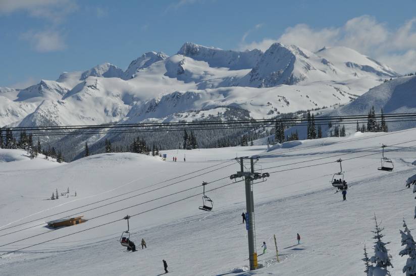 Ski lift in Whistler, Canada