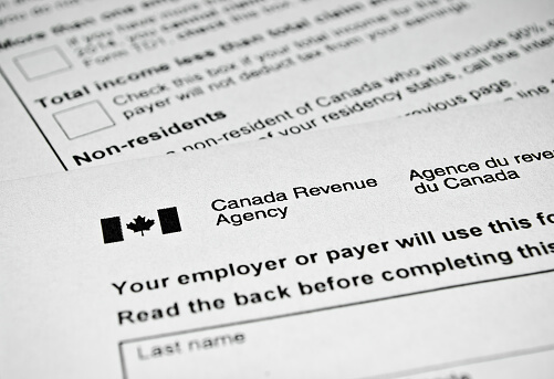 tax form used in Canada