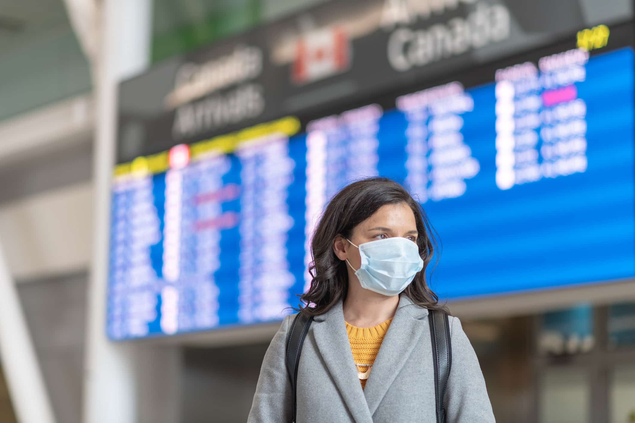 voyageur dans un aéroport