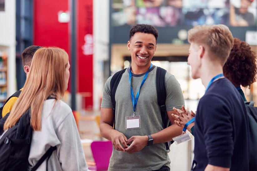 a group of students