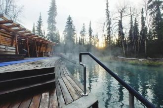 natural hot spring in Canada