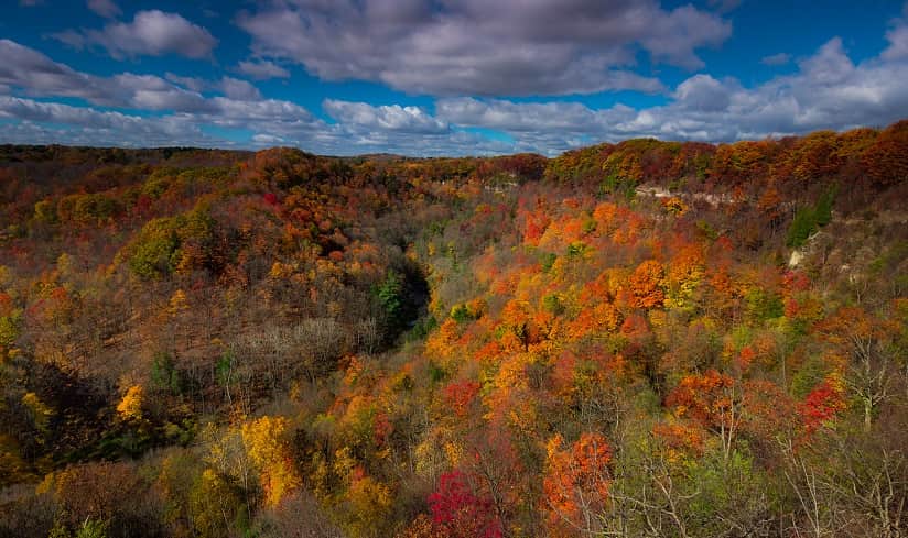 Vallée de Dundas à Hamilton, Ontario, Canada