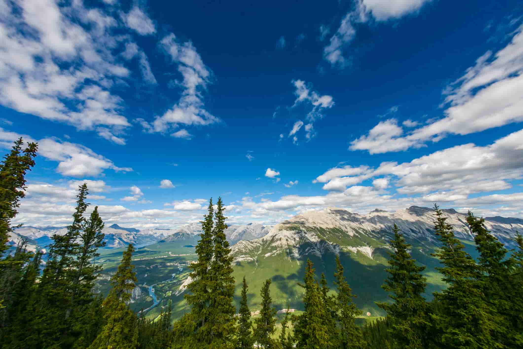 overview of Banff National Park